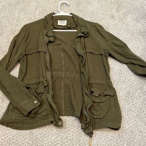 Hunter green utility jacket